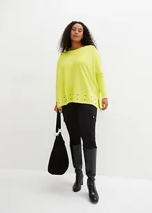 Poncho trui met eyelets, bonprix