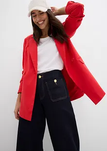 Wide leg stretch jeans mid waist, bonprix