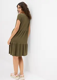 Katoenen tuniekjurk, korte mouw, bonprix