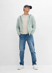 Sweater met capuchon en ritssluiting, bonprix