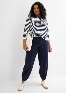 Joggingbroek met wijde pijpen, enkellang, bonprix