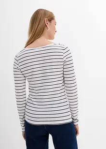 Longsleeve met vierkante halslijn, bonprix