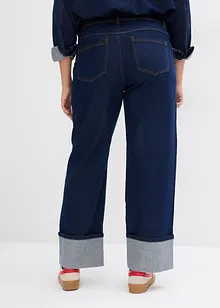 Straight jeans mid waist, full length, bonprix