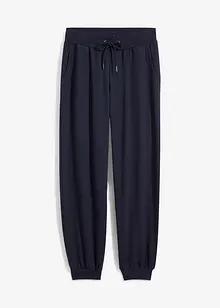 Joggingbroek met wijde pijpen, cropped, bonprix