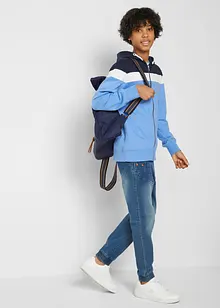 Sweatvest met capuchon in een zachte katoenmix, bonprix