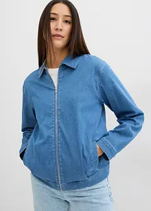 Spijkerjas in blousonstijl, met ritssluiting, bonprix