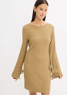 Mini jurk van gestructureerde crêpe, bonprix