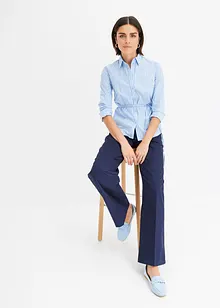 Gestreepte blouse met ceintuur, bonprix