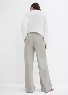 Gestreepte jersey broek met koord, bonprix