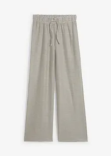 Gestreepte jersey broek met koord, bonprix