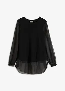 Trui met chiffon mouwen, bonprix
