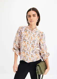 Gedessineerde blouse met viscose, bonprix