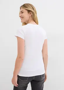 Geribd shirt met korte mouwen (set van 2), bonprix