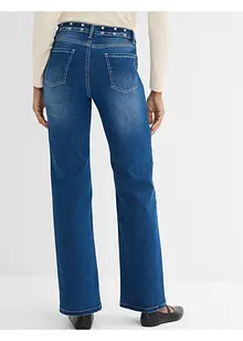 Straight stretch jeans mid waist, bonprix