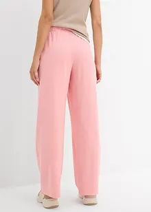 Wijde jersey broek van interlock, bonprix