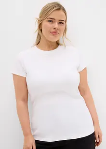 Geribd shirt met korte mouwen (set van 2), bonprix
