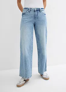 Wide leg jeans, mid waist, full length, bonprix