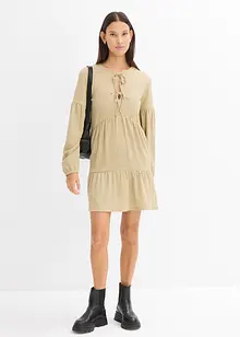 Crêpe shirtjurk, bonprix