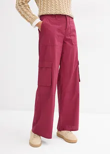 Cargo broek van katoen met stretch, bonprix