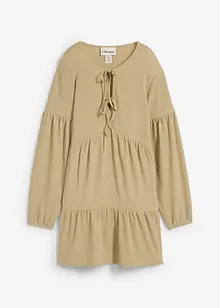 Crêpe shirtjurk, bonprix