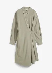 Asymmetrische overhemdblouse van viscosemix, bonprix