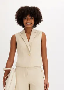 Gilet met decoratieve knoop, bonprix