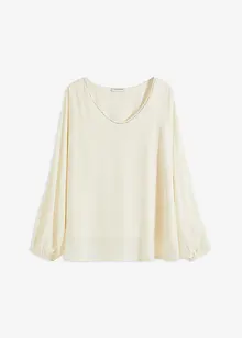 Chiffon tuniek met strass, bonprix
