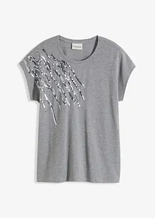 Shirt met pailletten, bonprix