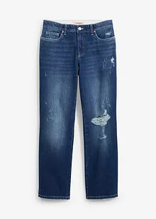 Straight jeans, mid waist, cropped, bonprix