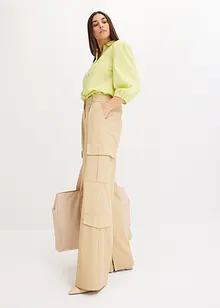 High-low blouse met ballonmouwen, bonprix
