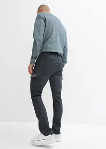 Cargo broek van stretch, washed look, straight, bonprix