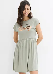 Gedessineerde shirtjurk van viscosemix, bonprix