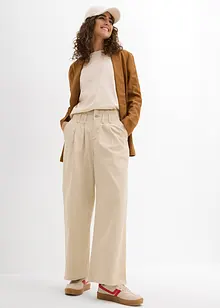 Wijde blazer in een mix van linnen en viscose, bonprix