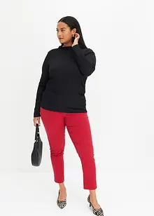 Longsleeve van crêpe, bonprix