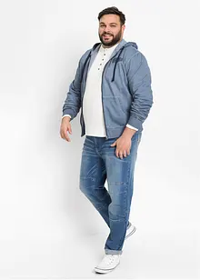 Sweatvest met capuchon in washed out look, bonprix
