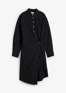 Asymmetrische overhemdblouse van viscosemix, bonprix