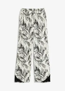 Wijde pyjamabroek met viscose, bonprix