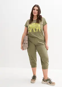 Katoenen shirt met print, korte mouw, bonprix
