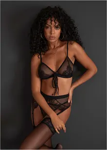 Bralette + string + jarretels (3-dlg. set), VENUS