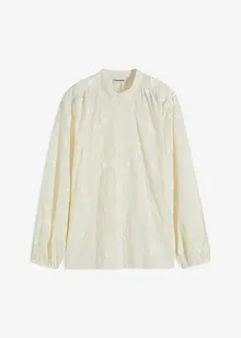 Blouse met bloemenapplicatie, bonprix