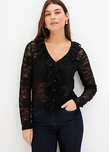 Kanten blouse, bonprix