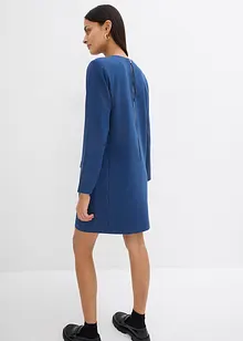 Mini-jurk met schoudervullingen van viscosemix, bonprix
