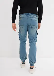 Regular fit jogging jeans met cargozakken, straight, bonprix