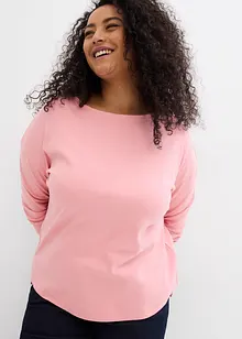 Longsleeve van puur, zwaar biologisch katoen, bonprix