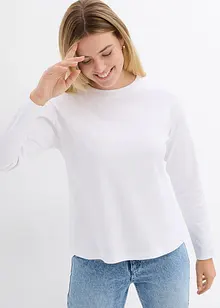 Longsleeve van puur, zwaar biologisch katoen, bonprix