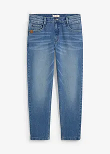 Loose fit stretch jeans van stevig denim, tapered, bonprix