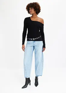 Korte off shoulder trui, bonprix