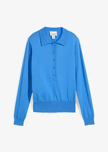 Polo trui met zijde, bonprix