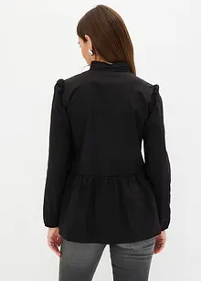 Lange blouse met plooitjes, bonprix