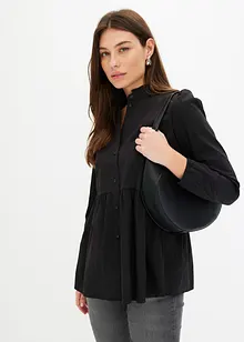 Lange blouse met plooitjes, bonprix
